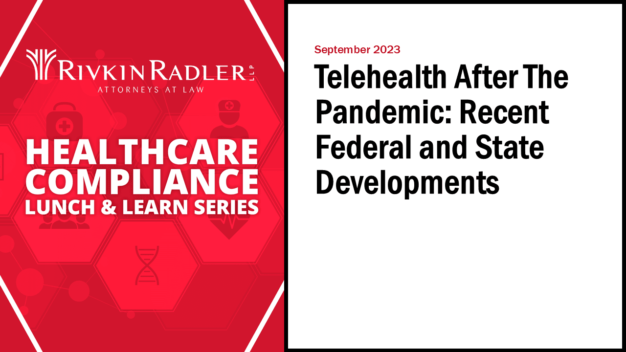 Telehealth After The Pandemic: Recent Federal and State Developments thumbnail